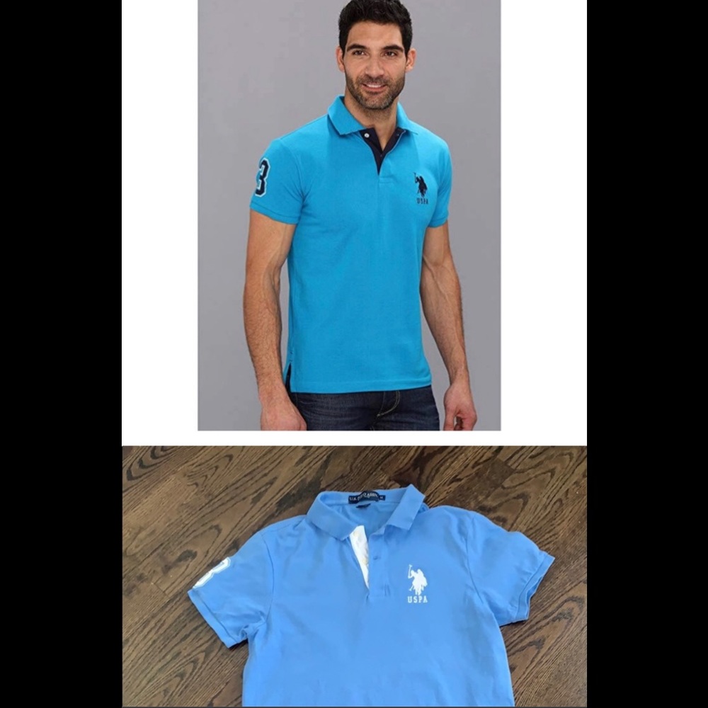 U.S. Polo Big Logo Men’s SlimFit Collar Shirt